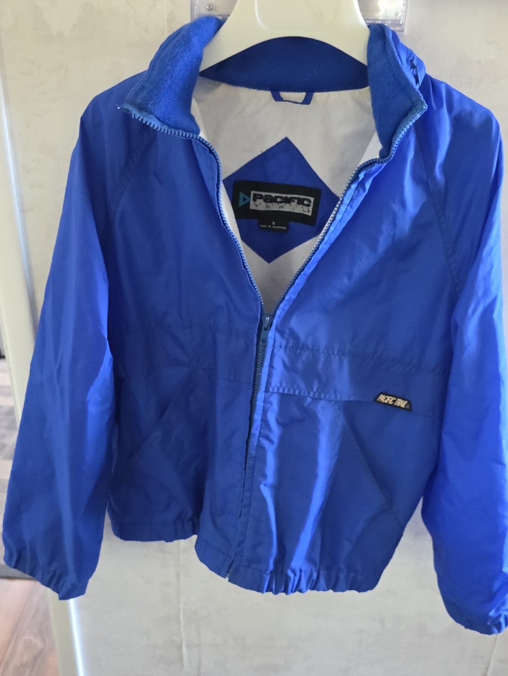 Pacific Trail Royal Blue Zip-Up Windbreaker Jacket